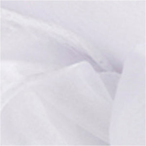 Creotime organza stof, b: 50 cm, wit, 10 m