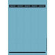 Ordnerrugetiketten leitz blauw 125 stuks papier