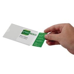 Visitekaartjes durable 92x61mm transparant 100 stuks