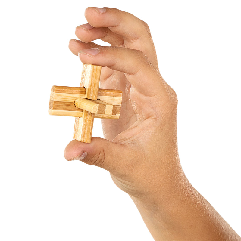 Afbeelding laden in galerijviewer, Eureka 3d bamboo breinpuzzel doublecross **
