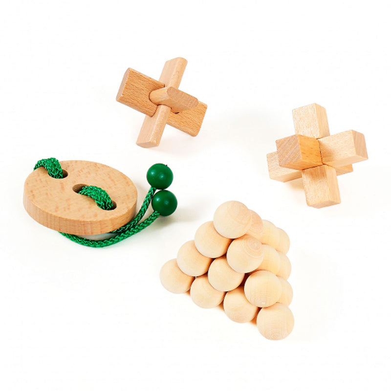 Afbeelding laden in galerijviewer, Eureka houten breinpuzzels junior, 4st.
