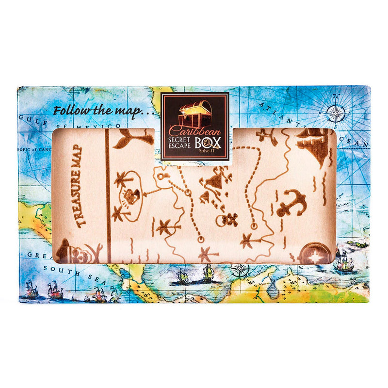 Afbeelding laden in galerijviewer, Eureka breinpuzzel houten escape box - caribbean ***
