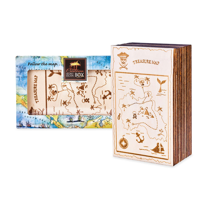 Afbeelding laden in galerijviewer, Eureka breinpuzzel houten escape box - caribbean ***

