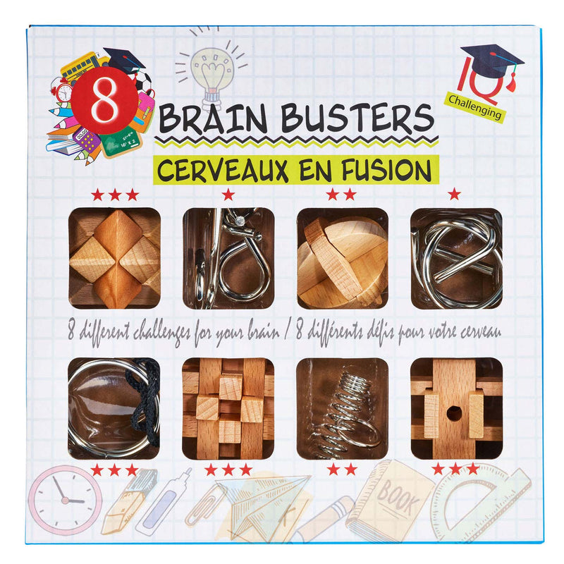 Afbeelding laden in galerijviewer, Eureka breinpuzzelset hout en metaal, 8st.
