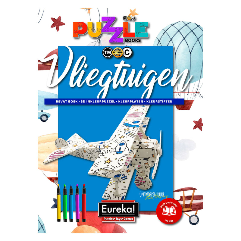 Afbeelding laden in galerijviewer, Eureka 3d puzzel books - vliegtuigen
