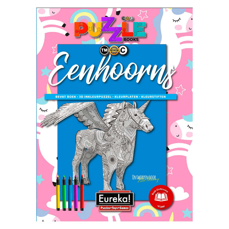 Afbeelding laden in galerijviewer, Eureka 3D Puzzel Books Eenhoorns
