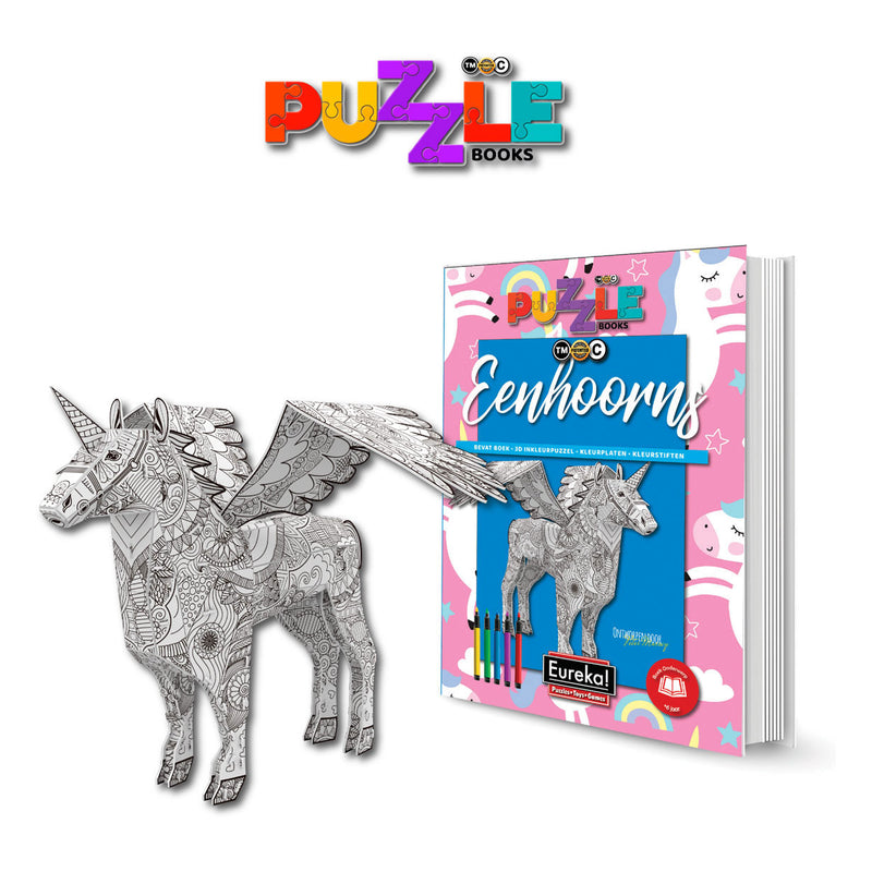 Afbeelding laden in galerijviewer, Eureka 3D Puzzel Books Eenhoorns

