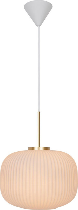 Nordlux milford 30-hanglamp-e27-opaal glas wit