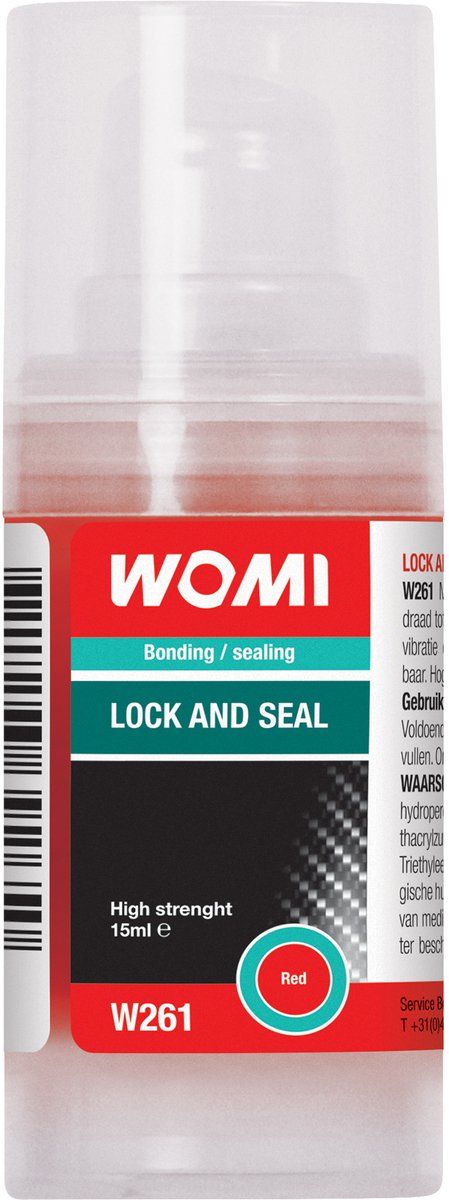 Womi w261 lock and seal 15ml red