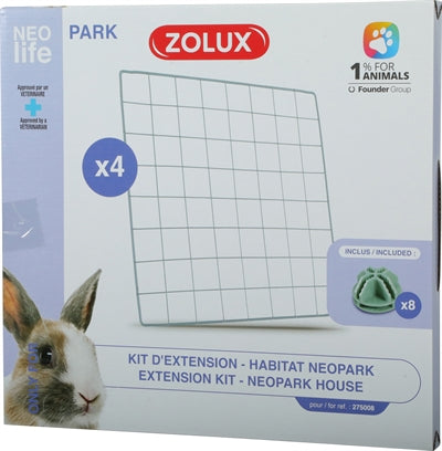 Afbeelding laden in galerijviewer, Zolux neolife neopark konijn uitbereidingsset gaaspanelen
