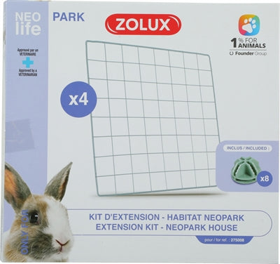 Afbeelding laden in galerijviewer, Zolux neolife neopark konijn uitbereidingsset gaaspanelen
