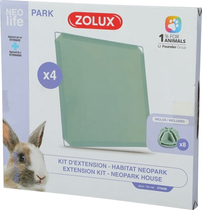 Afbeelding laden in galerijviewer, Zolux neolife neopark konijn uitbereidingsset gesloten panelen
