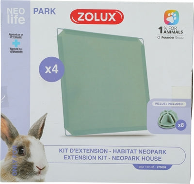 Afbeelding laden in galerijviewer, Zolux neolife neopark konijn uitbereidingsset gesloten panelen
