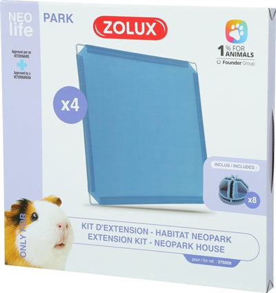 Afbeelding laden in galerijviewer, Zolux neolife neopark cavia uitbereidingsset gesloten panelen
