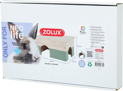 Afbeelding laden in galerijviewer, Zolux neolife houten huisje konijn groen
