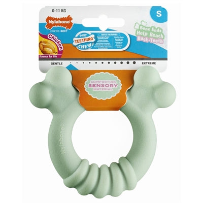 Afbeelding laden in galerijviewer, Nylabone Puppy tactile ring kipsmaak
