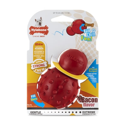 Afbeelding laden in galerijviewer, Nylabone Strong rubber cone baconsmaak
