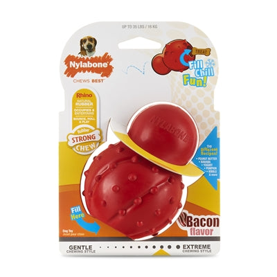 Afbeelding laden in galerijviewer, Nylabone Strong rubber cone baconsmaak
