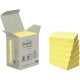 Recycled notes pastel 653-1b post-it 38x51mm pastel geel 6 stuk