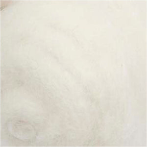 Creativ company gekaarde wol, 100 gr, wit