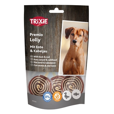 Afbeelding laden in galerijviewer, Trixie premio lolly met eend en kabeljauw
