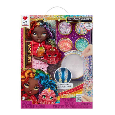 Rainbow high shimmers met slijm-modepop - iris (regenboogkleurig)