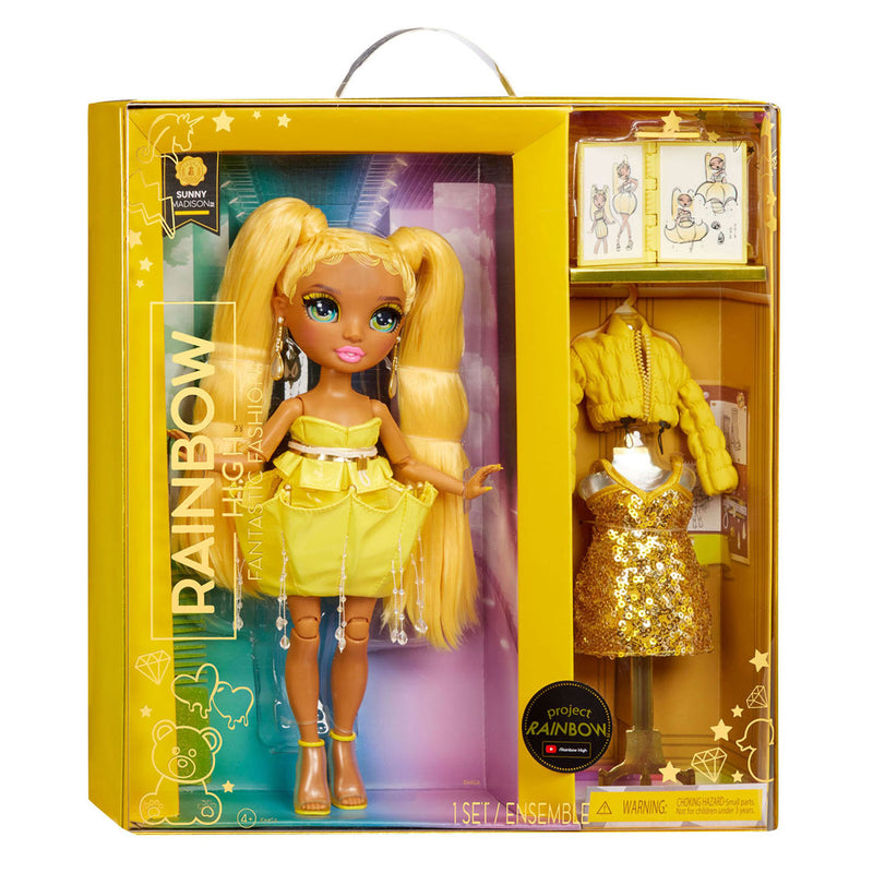 Afbeelding laden in galerijviewer, Rainbow high Rainbow High Fantastic Modepop Sunny
