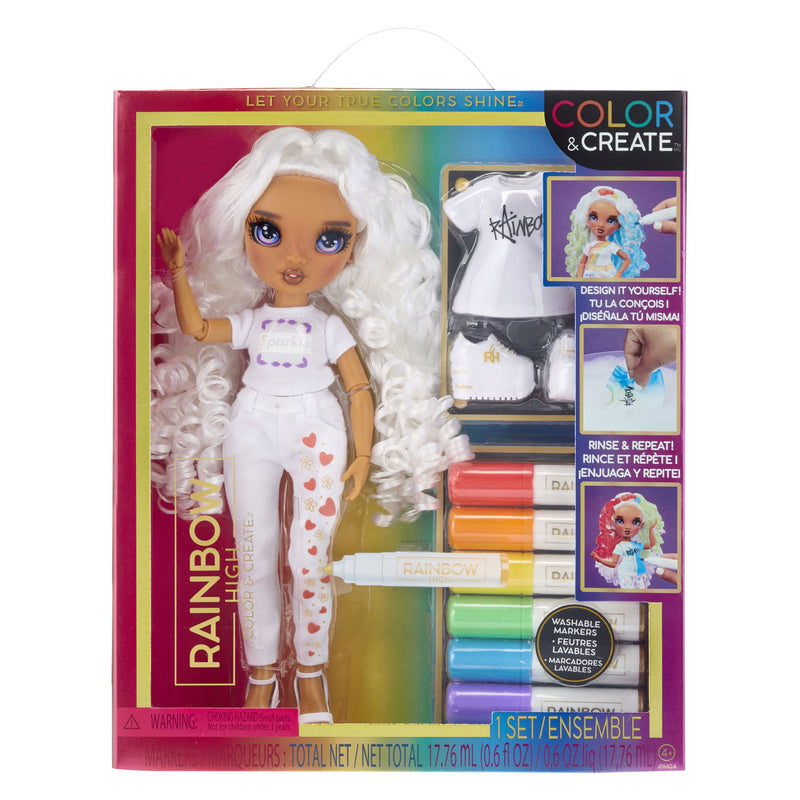 Afbeelding laden in galerijviewer, Rainbow high Rainbow High Color Create Fashion Modepop Paars
