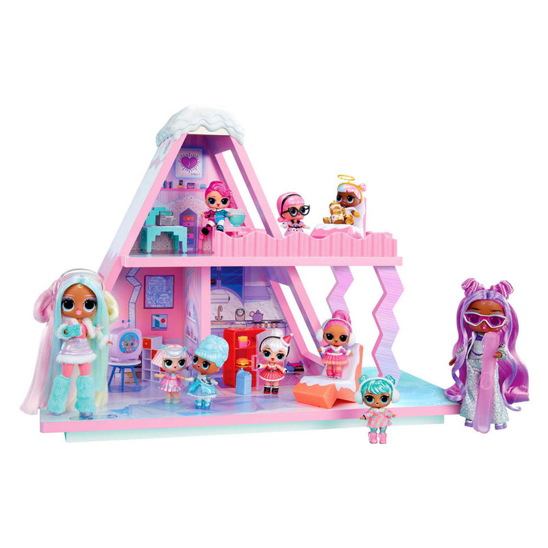 Afbeelding laden in galerijviewer, L.o.l. surprise winter snow chalet poppenhuis

