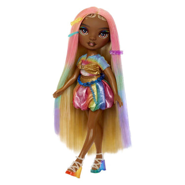 Mga entertainment rainbow high modepop met haarkrijt - meline goud