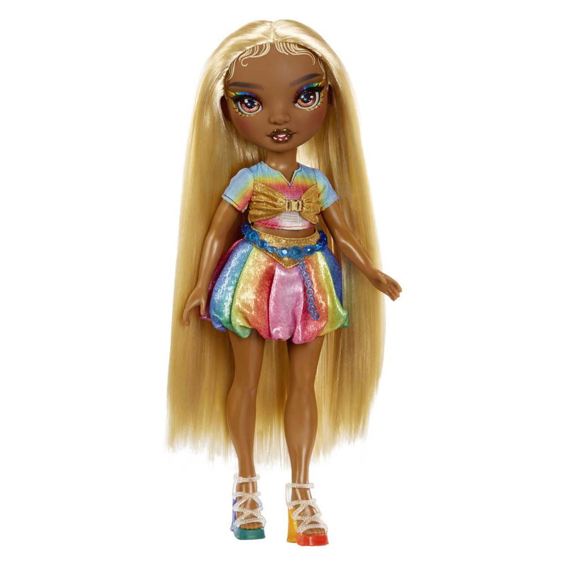 Afbeelding laden in galerijviewer, Mga entertainment rainbow high modepop met haarkrijt - meline goud
