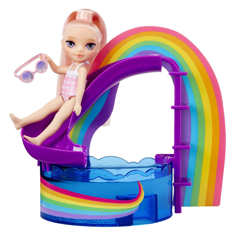 Afbeelding laden in galerijviewer, Mga entertainment rainbow high pop kleine zwembaddag met blush speelset
