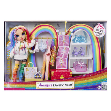 Rainbow high - amaya's rainbow closet playset - kleurrijke opbergoplossing