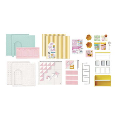 Miniverse ™ make it mini spaces™ ijssalon - knutselset - bouwpakket- maak je eigen mini ijssalon
