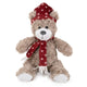 Rosewood brie beer met muts en sjaal rood