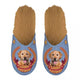 Pantoffel golden retriever lila beige