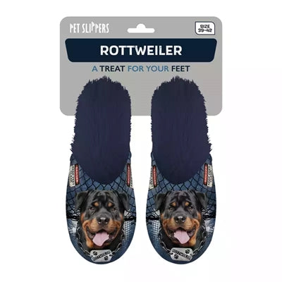 Afbeelding laden in galerijviewer, Pantoffel rottweiler donkerblauw
