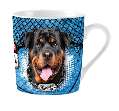 Afbeelding laden in galerijviewer, Plenty gifts mok rottweiler blauw
