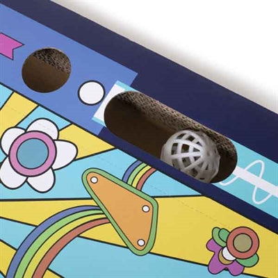 Afbeelding laden in galerijviewer, Rosewood krabplank en speelbaan flipperkast blauw
