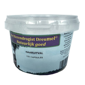 Dierendrogist bij haaruitval capsules