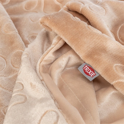 Afbeelding laden in galerijviewer, Trixie hondendeken barry softpluche beige
