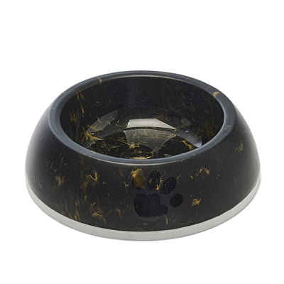 Afbeelding laden in galerijviewer, Savic voerbak delice 3 marble zwart goud
