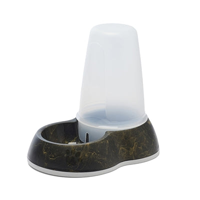 Afbeelding laden in galerijviewer, Savic drinkbak loop marble zwart goud
