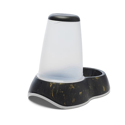 Afbeelding laden in galerijviewer, Savic drinkbak loop marble zwart goud
