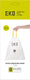 Eko - afvalzakken type g 50-90 liter - 6 rol x 10 zakken - wit