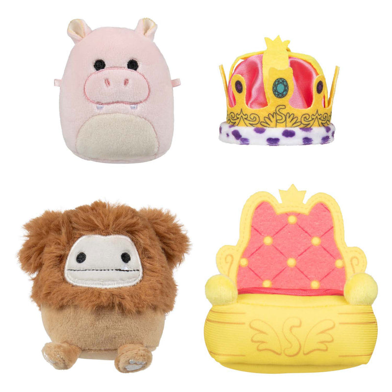 Afbeelding laden in galerijviewer, Squishmallows micromallows pluche 6,5cm 2-pack + 2 accessoires 18,5x19,5cm | 6 stuks
