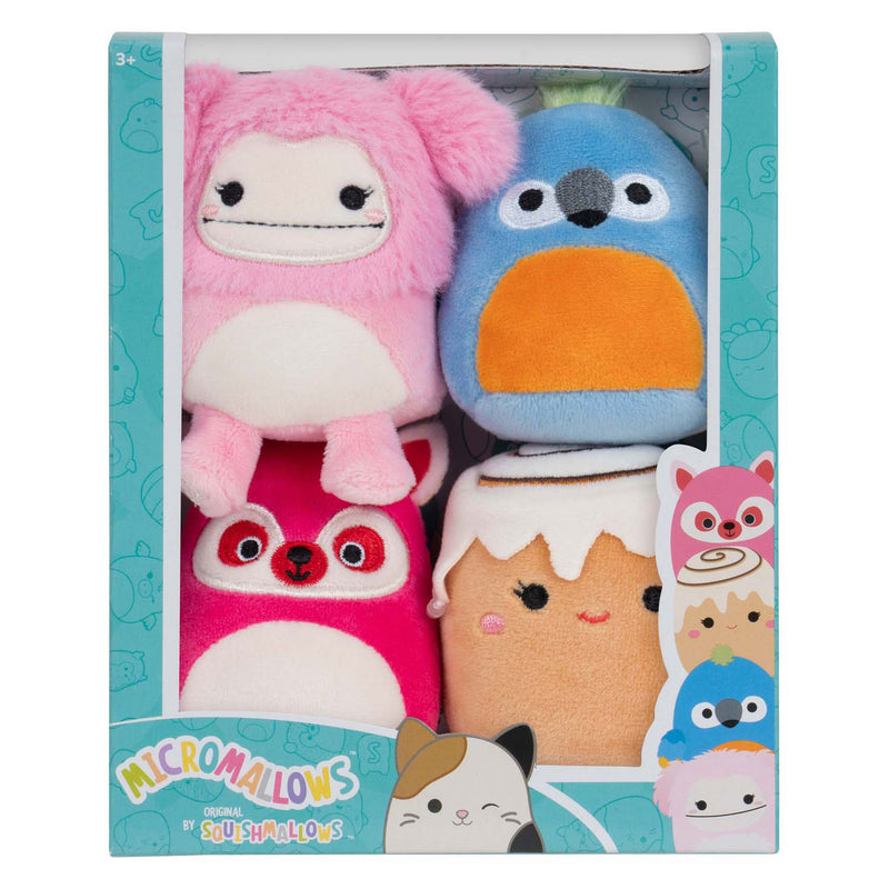 Afbeelding laden in galerijviewer, Squishmallows knuffel pluche - micromallows chanel, brina, lucia, tenise, 4-pack
