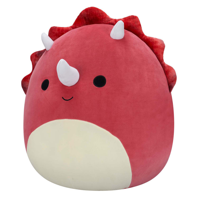 Afbeelding laden in galerijviewer, Squishmallows knuffel pluche - tristan rode triceratops, 50cm
