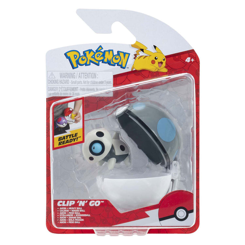 Afbeelding laden in galerijviewer, Jazwares pokémon - clip n go aron heavy ball
