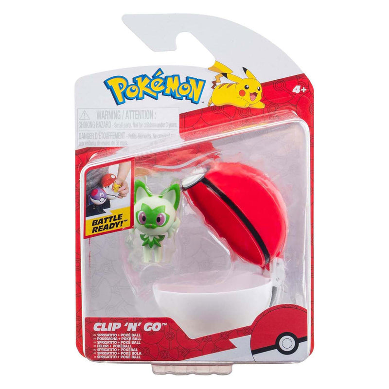 Afbeelding laden in galerijviewer, Jazwares pokémon - clip n go sprigatito repeat ball
